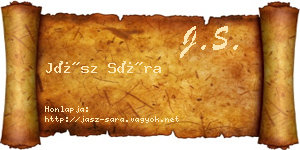 Jász Sára névjegykártya